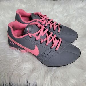 Nike Shox NZ EUC Women’s Size 7 Grey Pink Running Shoes 616542-006